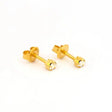 Studex Pr-R115Y-Stx Crystal Regular Gold Plated STUDEX