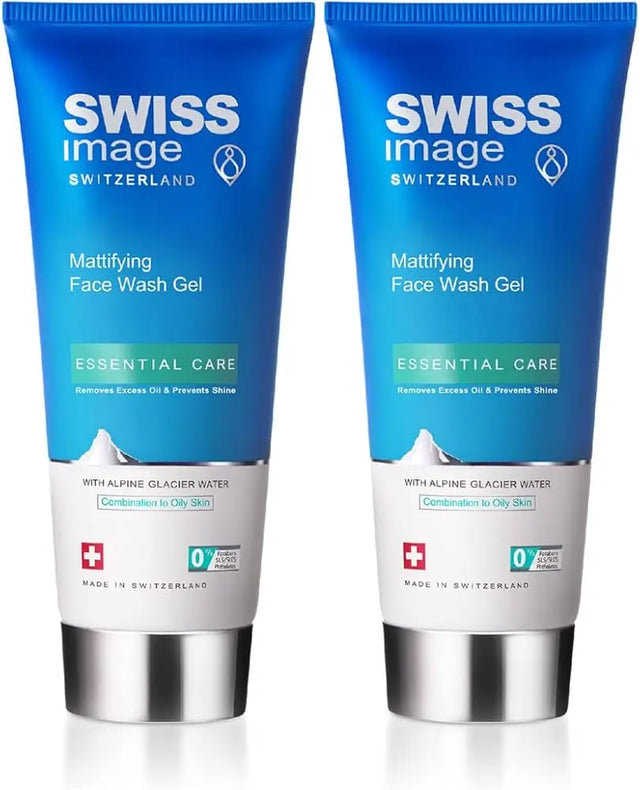 Mattifying Face Wash Gel Value Pack 2 X 200 ml, Deep Cleanse, Purify Skin for Long lasting Mattifying Look, For Combination to Oily Skin Swiss Image