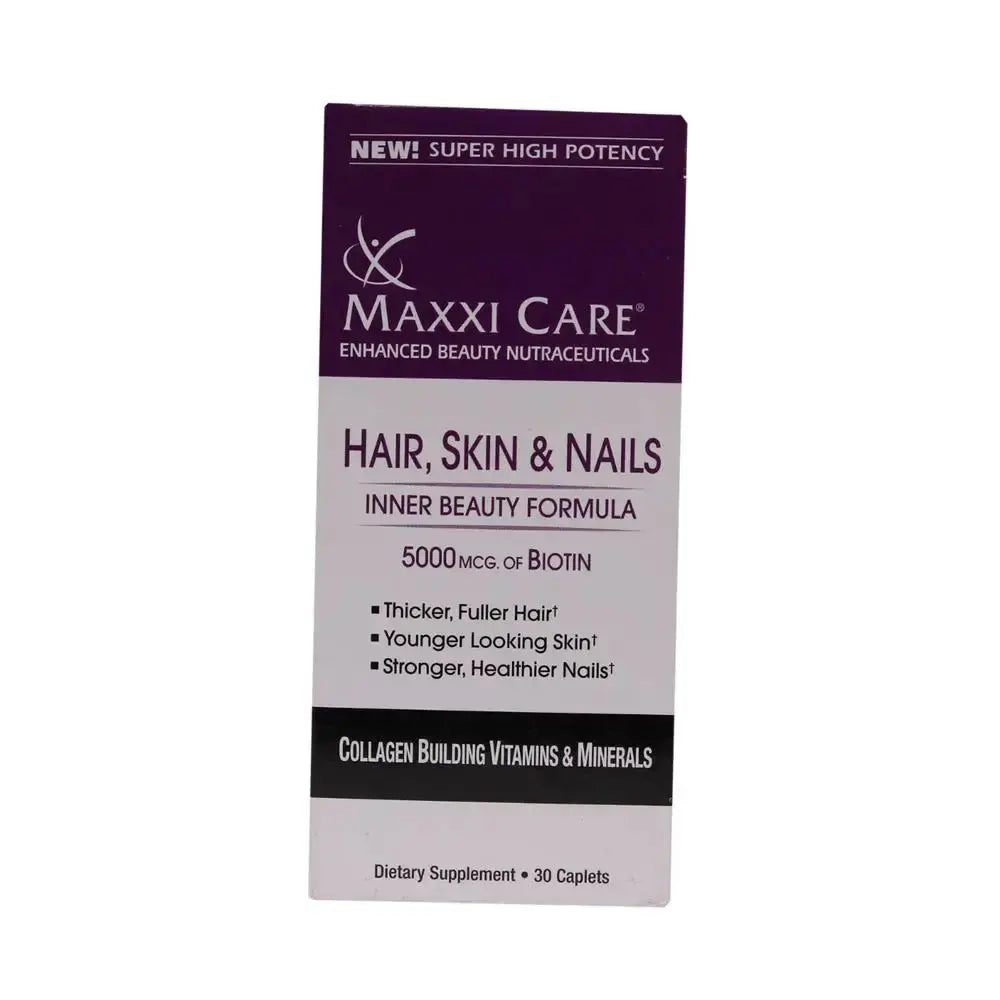 Pharmaxxi Maxxi Care 5000mcg Biotin Supplement Tablets, Hair Skin Nails Multivitamin, Pack of 30's Pharmaxxi