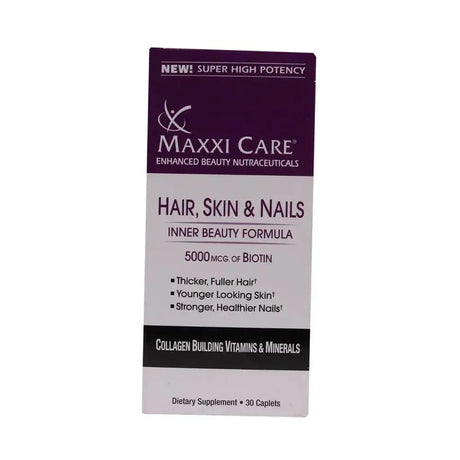 Pharmaxxi Maxxi Care 5000mcg Biotin Supplement Tablets, Hair Skin Nails Multivitamin, Pack of 30's Pharmaxxi