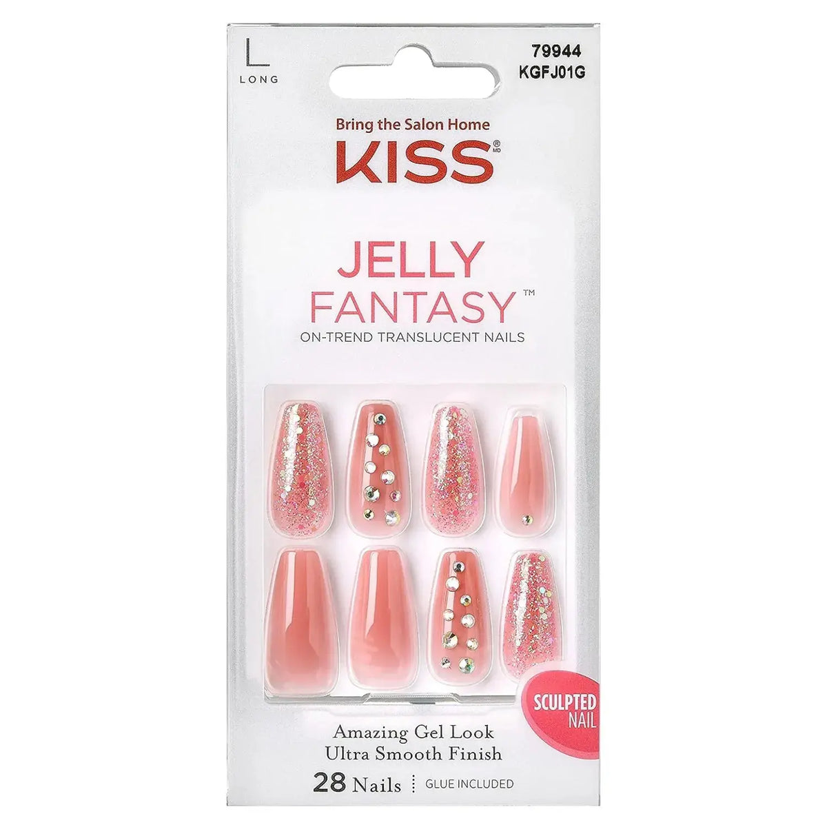 Kiss Gel Fantasy Jelly Nails KGFJ01C KISS