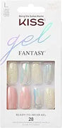 KISS Glam Fantasy 3D Diamond Nails KGF09, Pink, 28 Pieces KISS