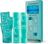 Malibu C Swimmers Wellness Collection Hair Kit of Shampoo Conditioner and Hair Remedy Professional Hair Treatment For Swimming Women Men 1 Kit malibu