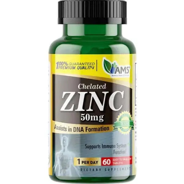 AMS Zinc 50mg Tablet 60'S - www.palcgcc.com