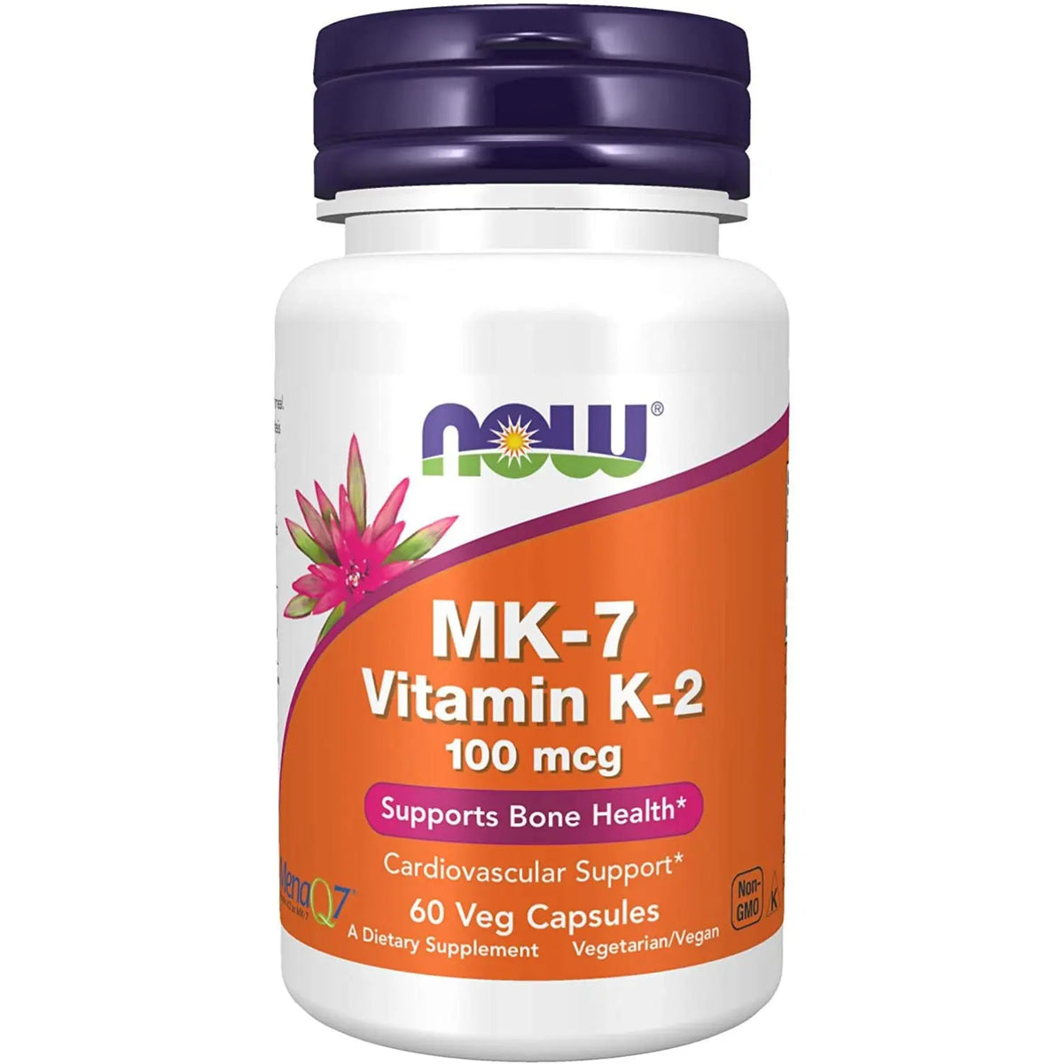 Now Foods MK-7 Vitamin K-2 100mcg Vegetable Capsules 60's Now