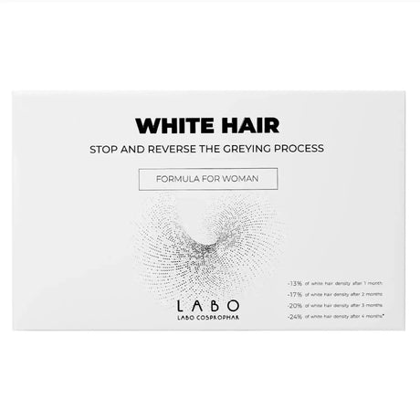 LABO WHITE HAIR Treatment Woman Treatment for the Development of White Hair 20vials x 3.5ml ( add 2 +1 Free ) Labo