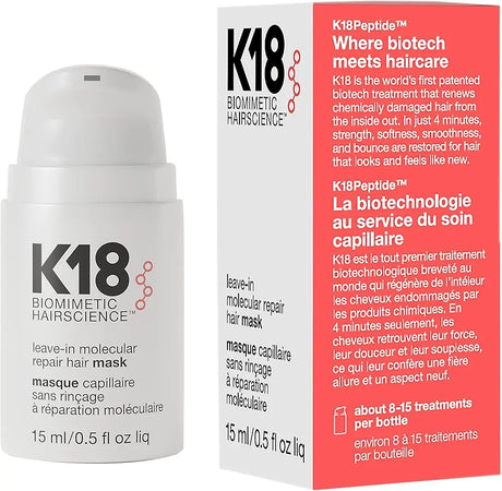 K18 Leave-In Molecular Repair Hair Mask 15ml K18