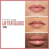 Maybelline New York Lifter Gloss, Lip Gloss With Hyaluronic Acid, 008 Stone Maybelline
