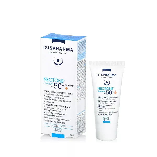 Isis neotone prevent spf50+ light tinted cream 30ml IsisPharma