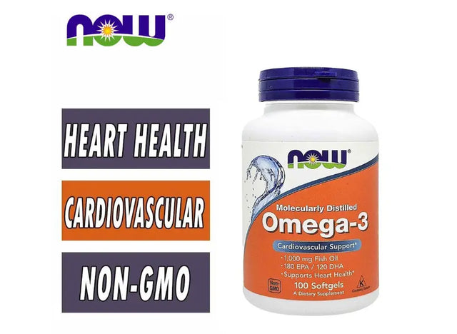 Now Omega-3 180EPA/120DHA Softgels 100's Now