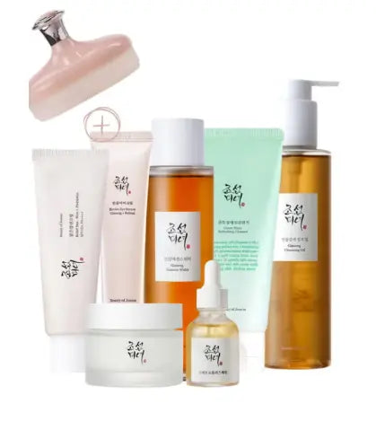 Beauty of Joseon Optimal Collection for Glowing Skin Cleansing Oil Cleansing Foam Essence Water Revive Eye Serum Glow Serum Dynasty Cream Sunscreen Rice Probiotics SPF50+ PA++++ 560grams | Best Price UAE | Dubai, Abu Dhabi Beauty of Joseon
