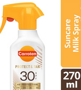 Carroten Protect & Tan Suncare SPF30 Tanning Body Milk Spray 270ml carroten