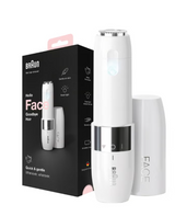 Braun Face Mini Hair Remover Fs1000, Electric Facial Hair Removal For Women White Braun