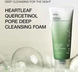 Anua Heartleaf Quercetinol Facial Deep Pore Cleansing Foam For Oily & Combination Skin 150ml Anua