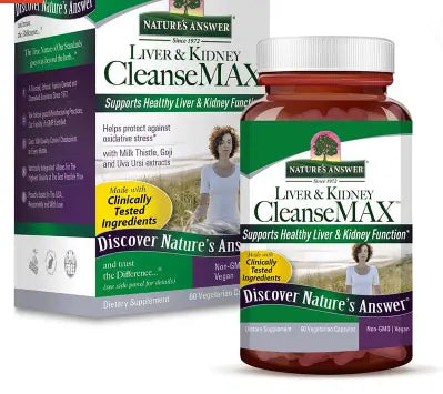 Nature's Answer Liver & Kidney Cleanse Max Vegetarian Capsules, Pack of 60's Nature's Answer