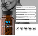 Charava Resveratrol 1000mg Antiaging Supplement Capsules, Pack of 30's Charava