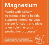 Now Magnesium 400mg Capsules For Energy Production & Nervous System Support, Pack of 180's NOW