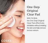 Cosrx One Step Original Clear Pad With 1% BHA, Single pack of 70's Cosrx