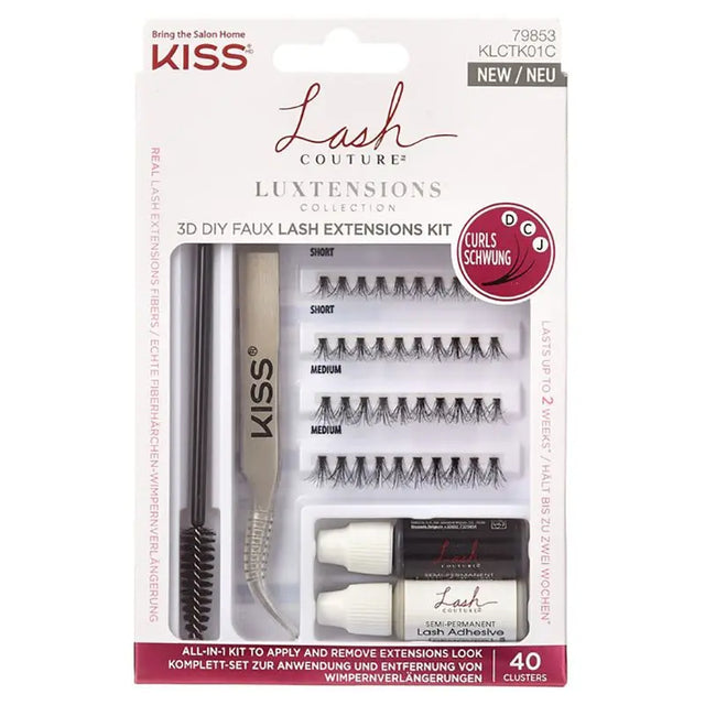 Kiss - 3D Synthetic Eyelash Extensions Kit KISS