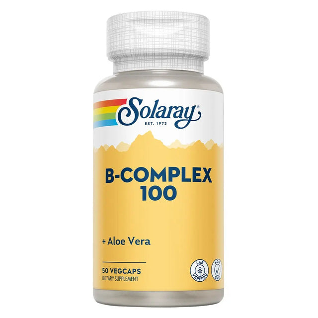 Solaray B-Complex 100 With Aloe Vera VegCaps 50's Solaray