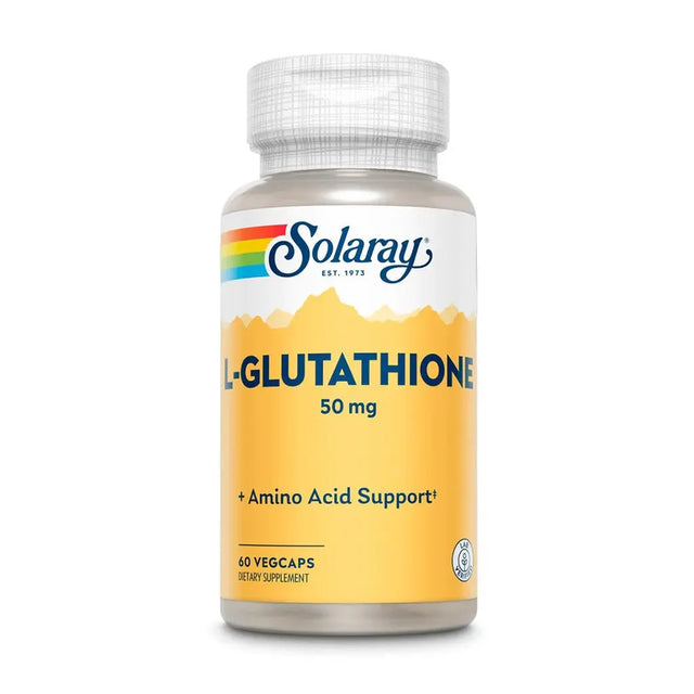 Solaray L-Glutathione 50mg Vegetarian Capsules For Antioxidant Support, Pack of 60's Solaray