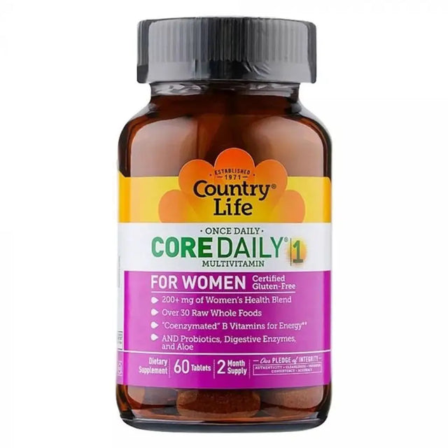 Country Life Core Daily-1 Women Multivitamin Tablets, Pack of 60's Country Life