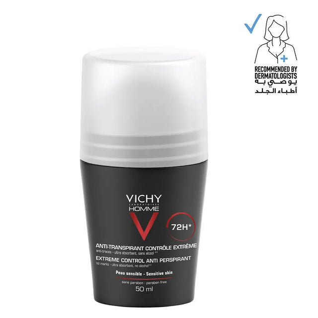 Vichy Homme 72 Hour Soothing Anti Perspirant Deodorant Roll-On 50ml Vichy