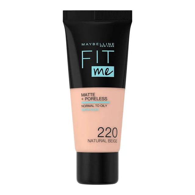 Maybelline Fit Me Matte + Poreless Foundation 220 Natural Beige 30 mL Maybelline