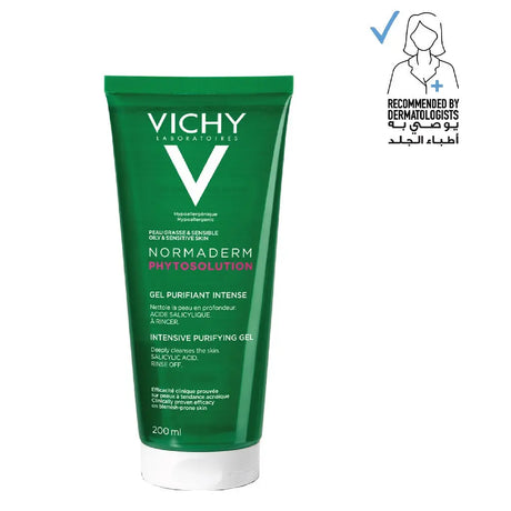 Vichy Normaderm Phytosolution Intensive Purifying Gel For Blemish Prone Skin With Salicylic Acid 200ml Vichy