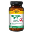 Country Life Methyl B12 5000 mcg Cherry Flavor Lozenges For Energy Support, Pack of 60's Country Life