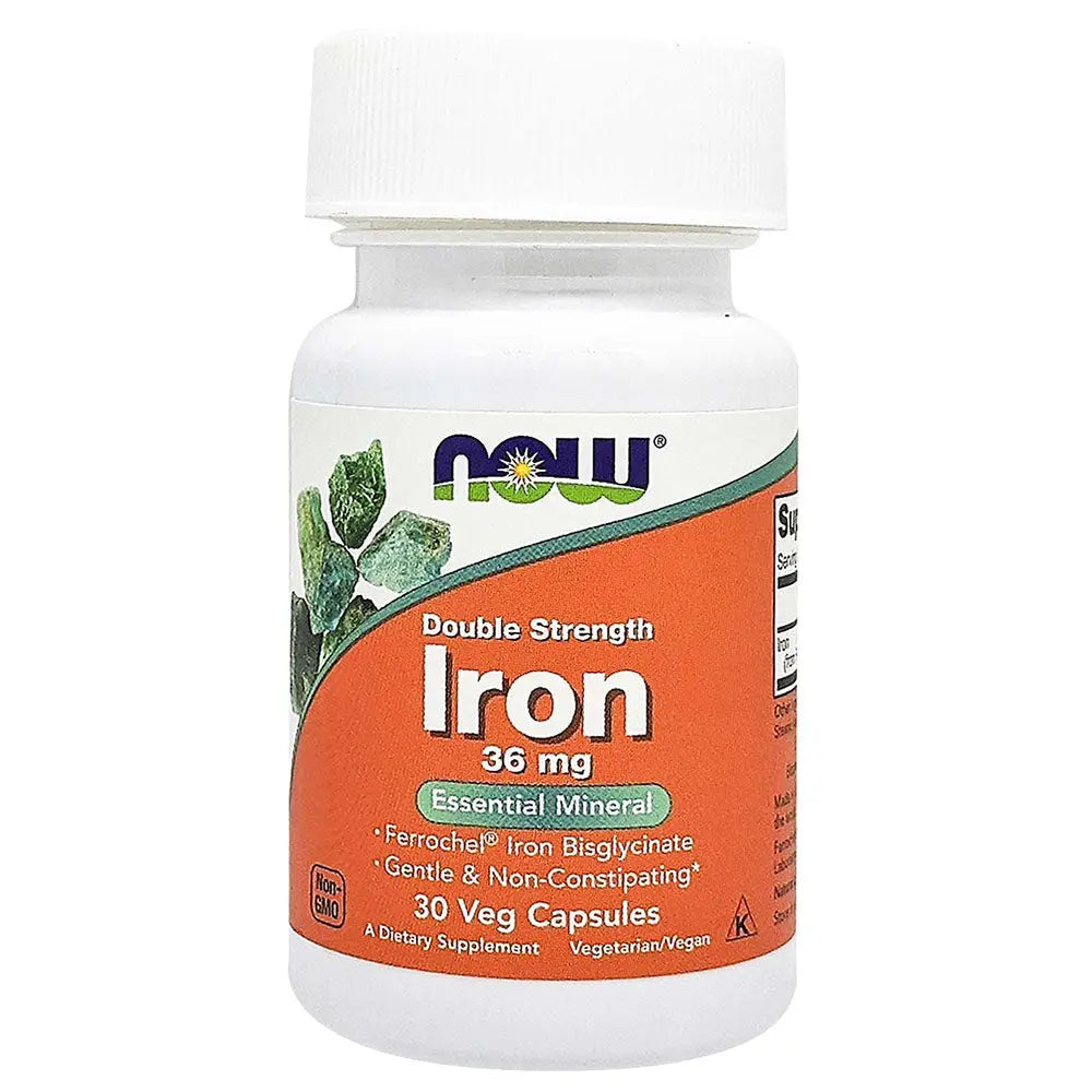 Now Double strength Iron Capsules ,30s NOW