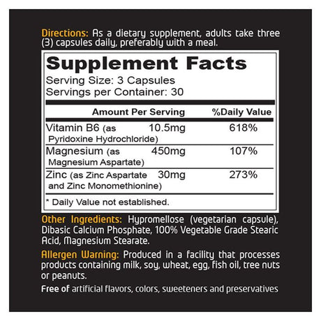 Muscle Core ZMA 90 Capsules Muscle Core